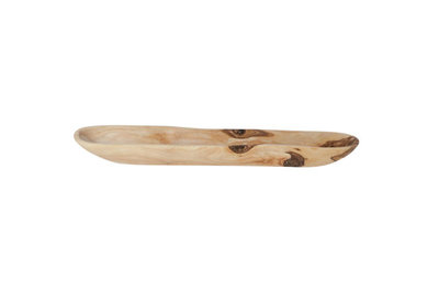 Serveerschaal 26 cm x 4 cm olijfhout