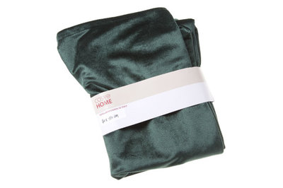 Tafelloper velvet groen 40 cm x 180 cm textiel