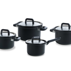 Pannenset 8-delig BK Flow Cool Black