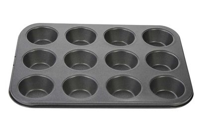 Bakvorm 12 muffins metaal Voordelig bakgerei - Kookwinkel Kitchen&More