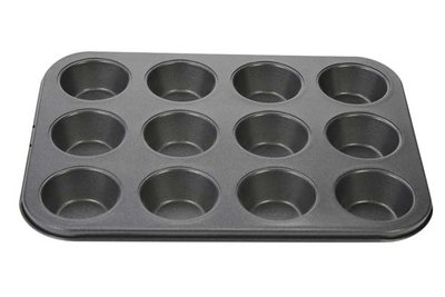 Bakvorm 12 muffins metaal