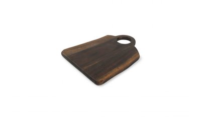 Serveerplank hout 26,5 cm x 20 cm zwart Chop