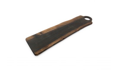 Serveerplank hout 60 cm x 15 cm zwart Chop