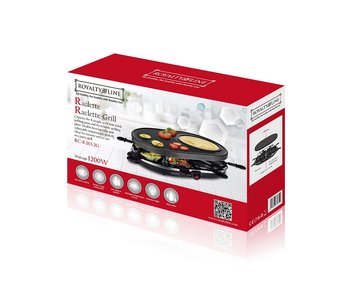 Party grill raclette gourmet 8 persoons Royalty Line