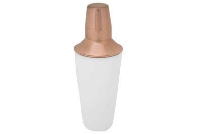 Cocktailshaker Cosy&Trendy Wit met Koper 750ml