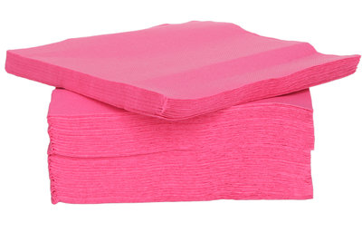 Roze servetten 25 cm x 25 cm 40 stuks