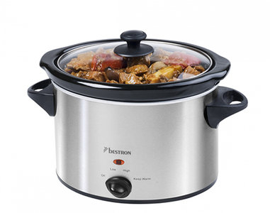 Verwisselbaar Geld lenende Bedenken Slowcooker 3,5 liter RVS Bestron - Kookwinkel Kitchen&More