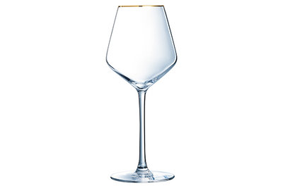 Wijnglas 38cl gouden rand Ultime