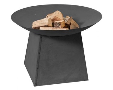 Vuurschaal 2L Home and Garden 80cm Zwart met onderstel
