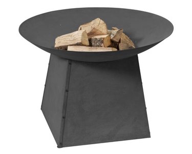 Vuurschaal 2L Home and Garden zwart 90cm met onderstel