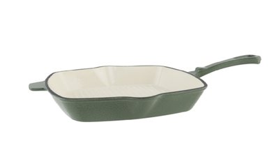 Grillpan 21cm Castard glanzend groen gietijzer