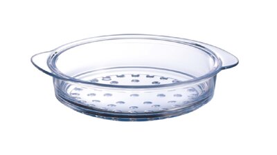 Stoommand 24x10cm Pyrex Neutraal borosilicaat.