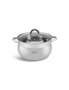 Kookpan RVS 22 cm 5,1 Liter Zilver Edënbërg Classic Line