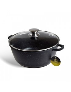 Kookpan Keramische Coating 28 cm Zwart Edënbërg Stonetec Line