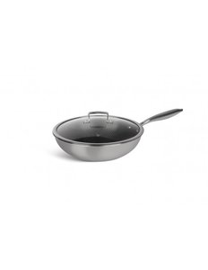 Wokpan Keramische Coating 30 cm Zilver Edënbërg Exclusive Line