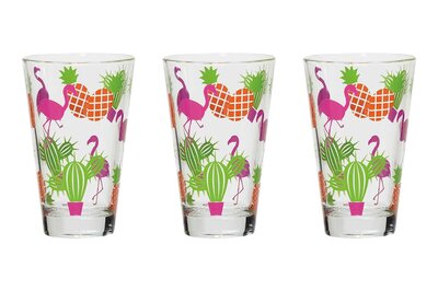 Glas 31 cl Nadia Guatemala set van 3