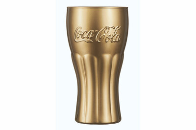 Coca Cola glas 37cl goud