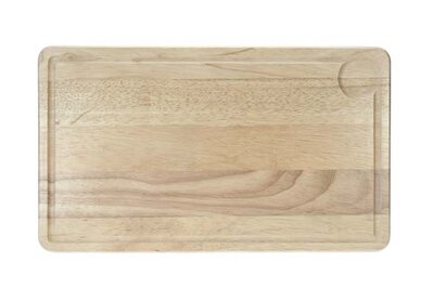 Vleesplank rechthoek 39 cm x 23 cm Rubberwood