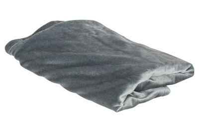Tafelloper velvet grijsblauw 40 cm x 180 cm textiel