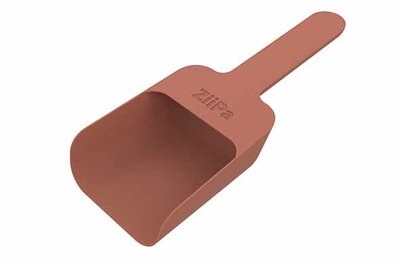 Pellets schep Melfa 21,5 cm lengte terracotta