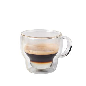 Dubbelwandig koffie-thee glas 230 ml 