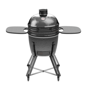 Kamado BBQ Grill XL zwart Kamal met zijbordjes en onderstel