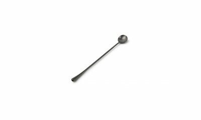 Longdrinklepel RVS set van 6 Revive mat zwart