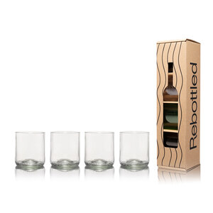 Tumbler 23cl set van 4 Transparant Rebottled