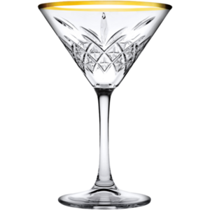Martini cocktailglas 23 cl Timeless Pasabahce gouden rand