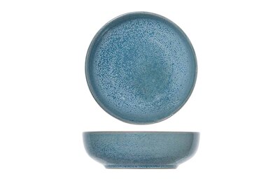 Schaaltje 15,5 cm blauw Sparkling