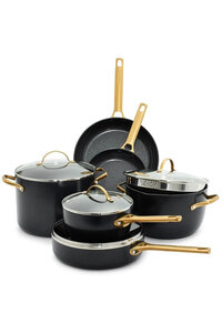 Pannenset 10 delig Greenpan Padova Blush Black  Gold