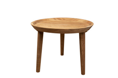 Bijzettafel Bowl Natuur Rond Acacia 50 x 50 x 40 cm Cosy & Home