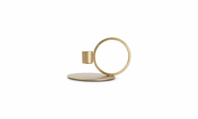 Kandelaar 10 x 9 cm Metaal Goud Pillar