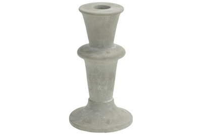 Kandelaar Grijs 9,6 x 9,6 x 17,5 cm Cement