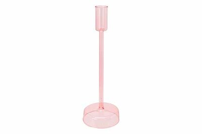 Kandelaar Roze 8 x 25 cm Glas