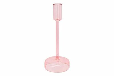 Kandelaar Roze 8 x 20 cm Glas