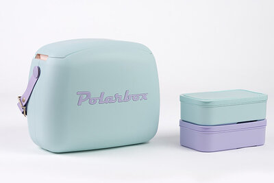 Koelbox met 2 boxen 6 L paars,blauw Coolerbag