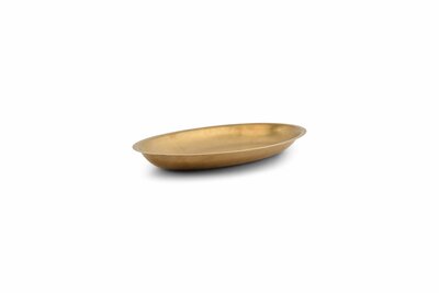 Serveerschaal antique 30 cm goud Serve