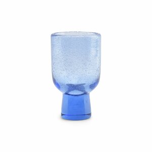 Glas op voet 25 cl Kolon blauw