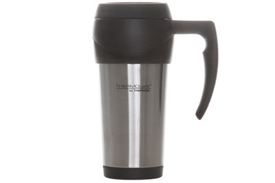 Reisbeker isoleer Thermos 0,45l Grijs met handvat