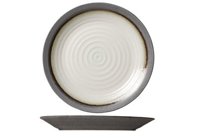 Plat rond bord 25,5 cm Stone