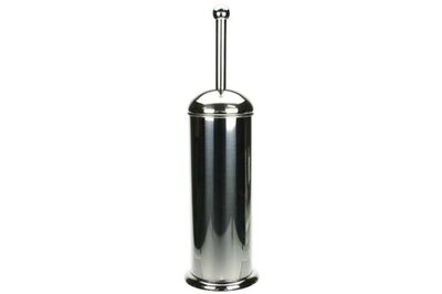 Toiletborstel met houder Bullet Zilver Artex