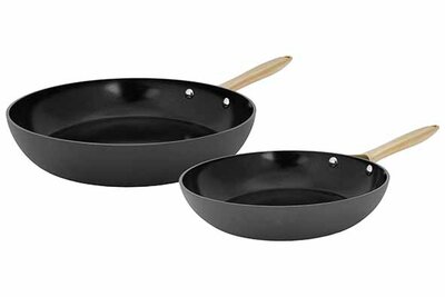 Koekenpannenset 2 delig Elegance zwart goud