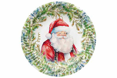 Bord karton 18 cm Christmas set van 8 PAW