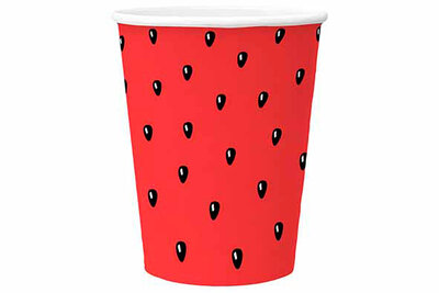 Beker karton 25 cl Watermeloen set van 8 PAW