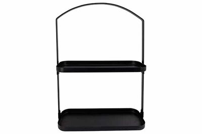 Etagere metaal zwart 40 cm