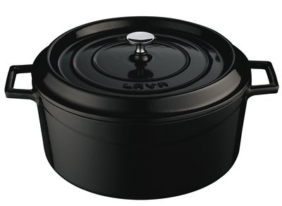 operatie campus rechter Braadpan gietijzer 24 cm 4,5 liter Lava Cooking | AANBIEDING gietijzer  pannen - Kookwinkel Kitchen&More