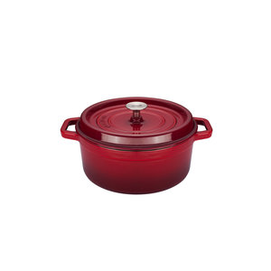 Braadpan 20 cm gietijzer rood Sola 