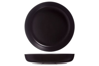 Diep bord 21,8 cm zwart Okinawa