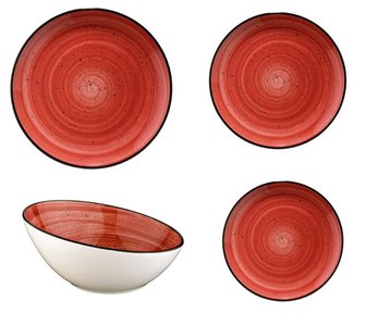 Serviesset delig Bonna Passion | Rood - Kookwinkel Kitchen&More